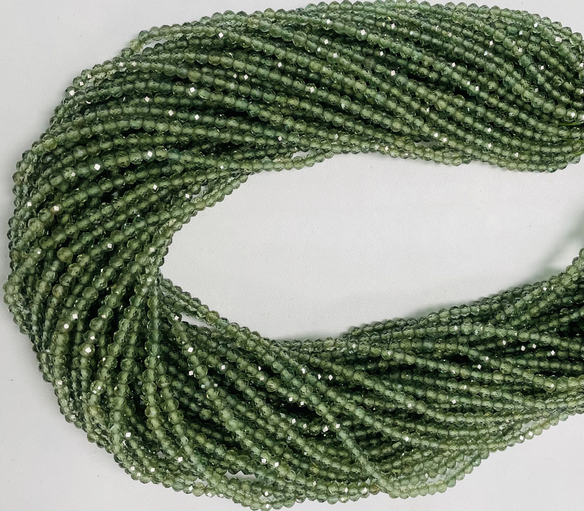 Apatite Rondelle Faceted