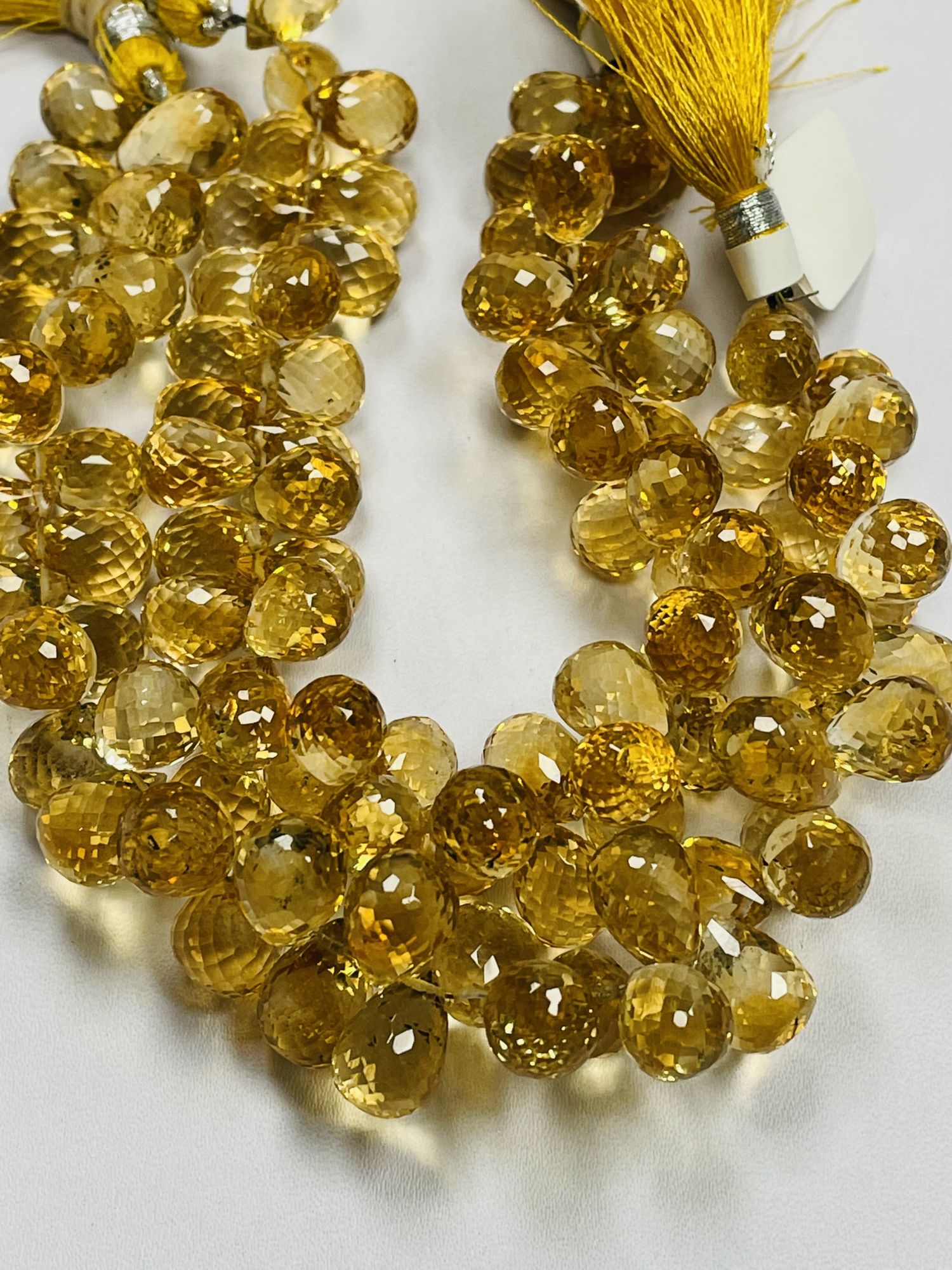 Citrine Drop Faceted