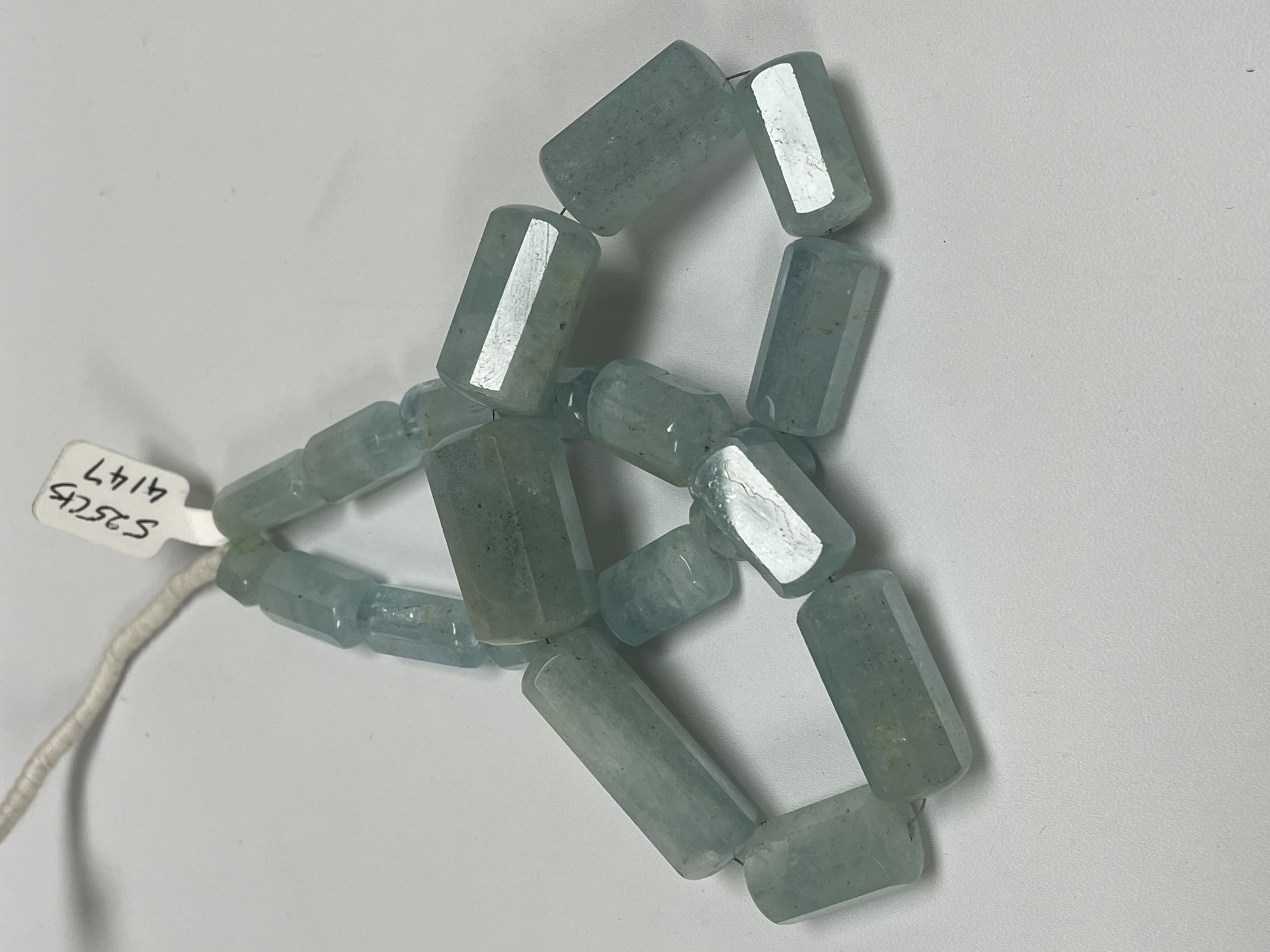 Aquamarine Tube Faceted