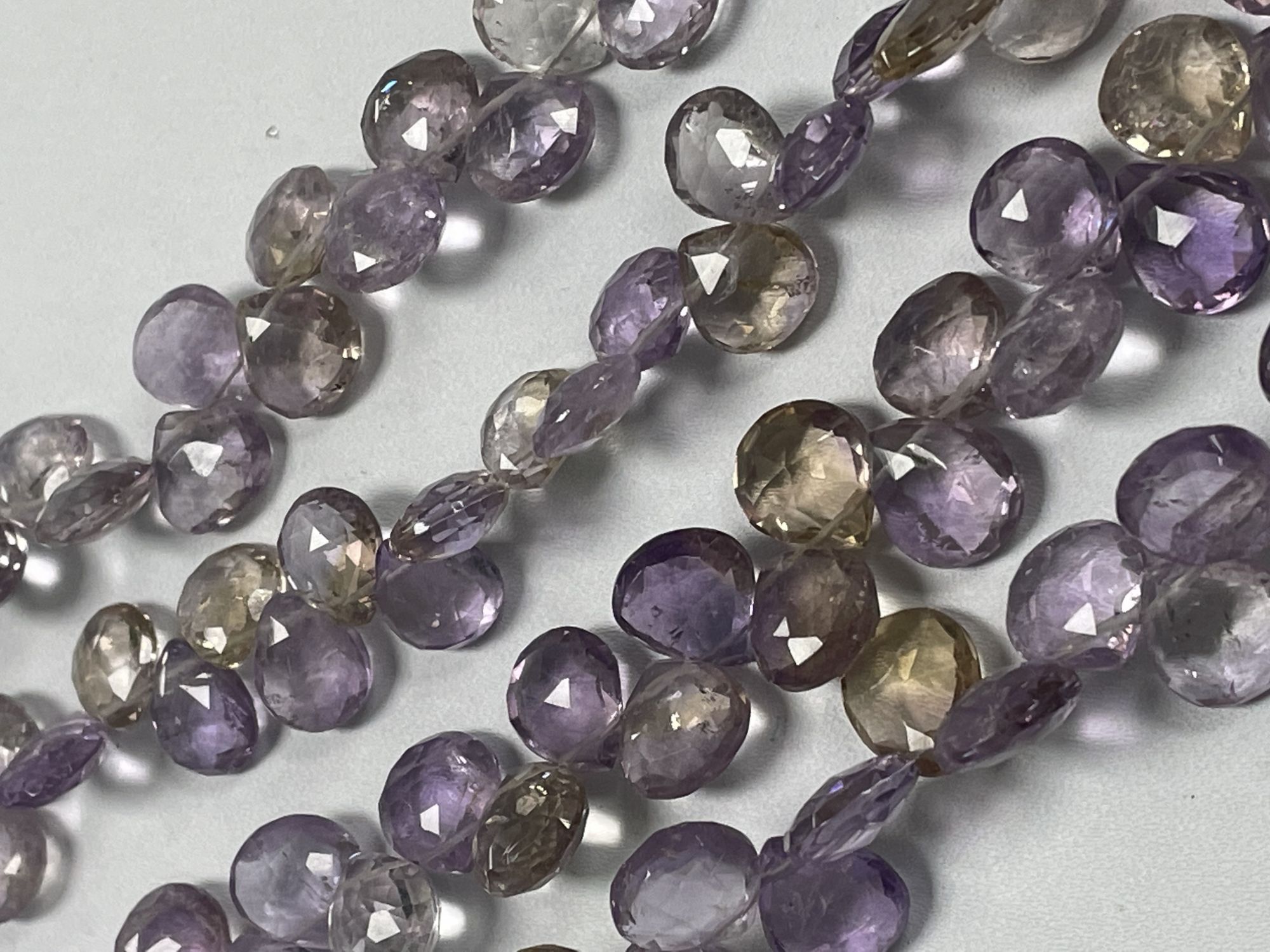 Ametrine Heart Faceted
