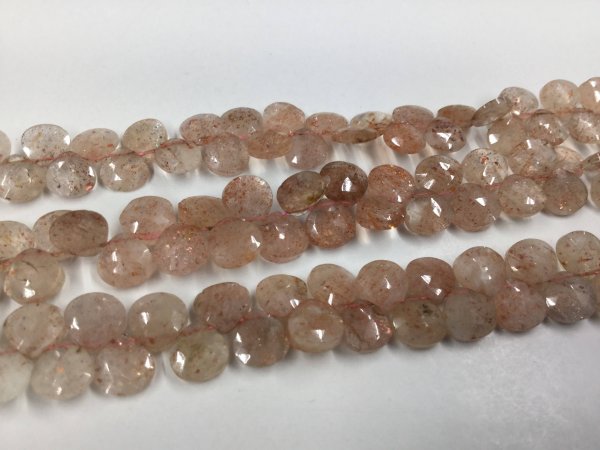 Cherry Quartz Hearts Faceted