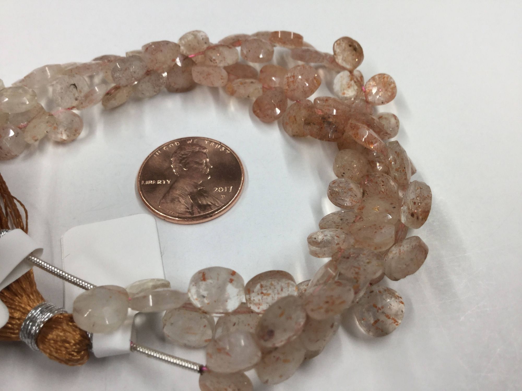 Cherry Quartz Hearts Faceted
