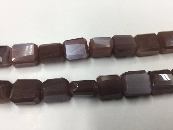 Chocolate Moonstone Nuggets Faceted
