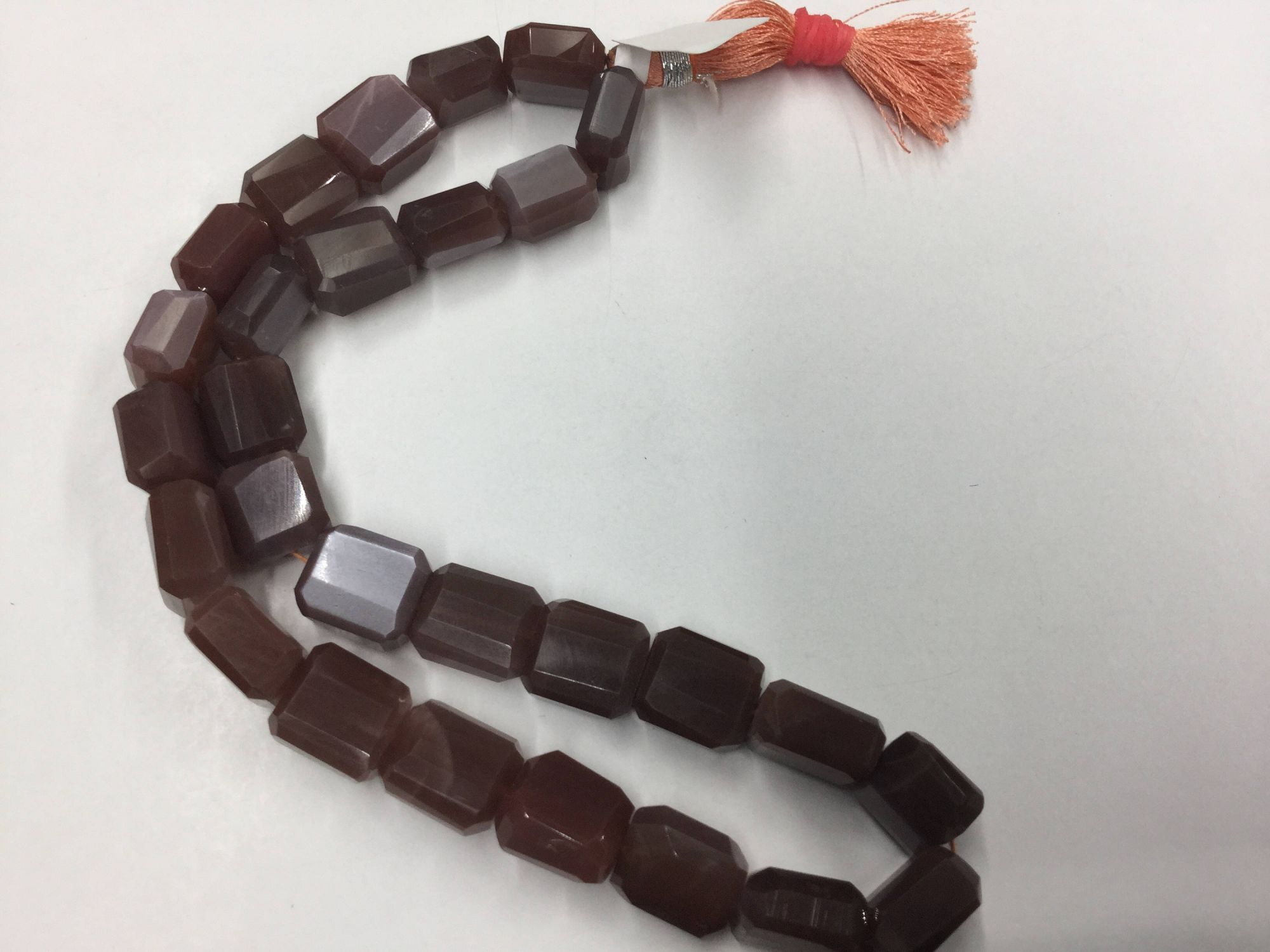 Chocolate Moonstone Nuggets Faceted