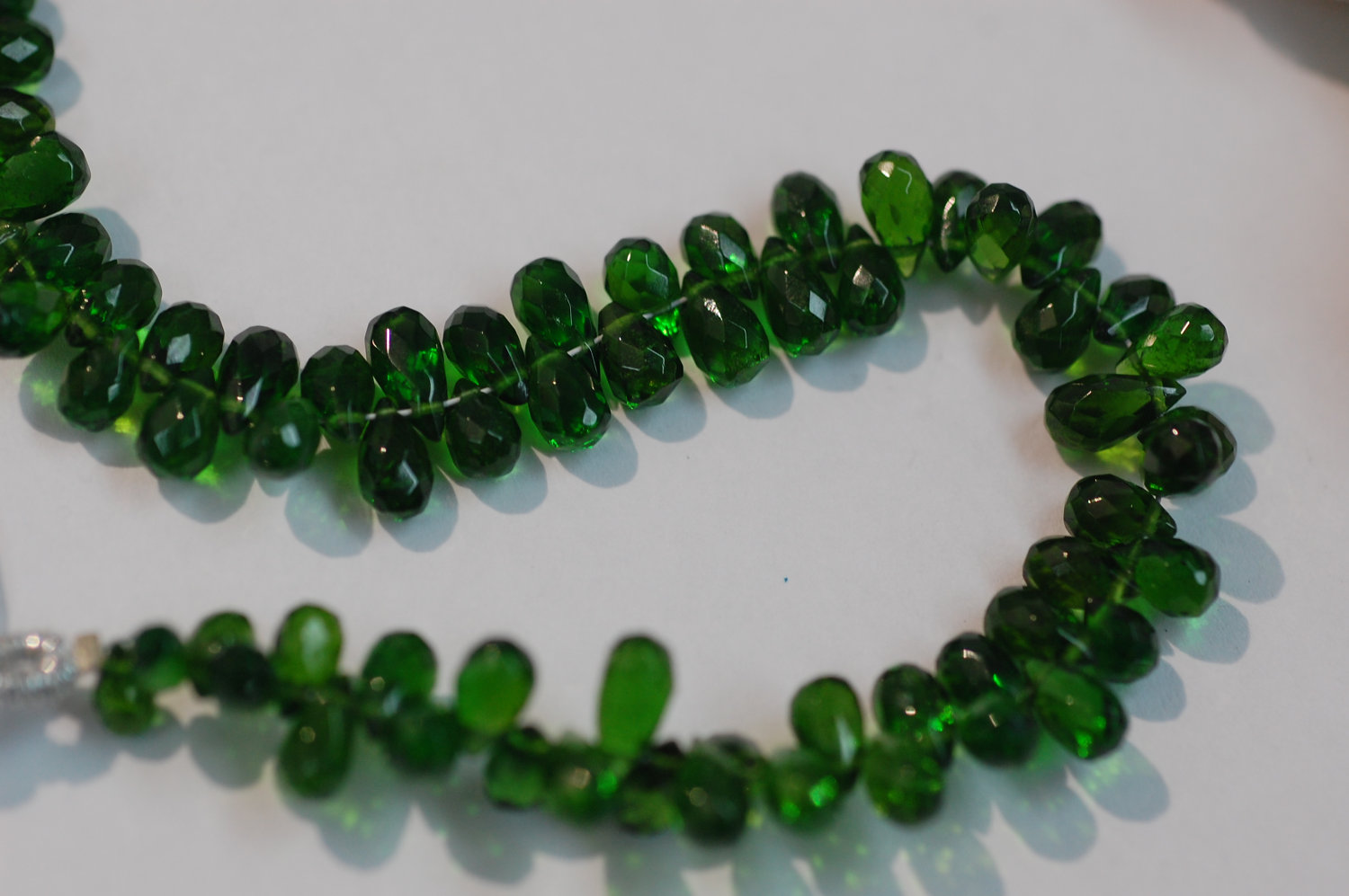 Chrome Diopside Pear Faceted