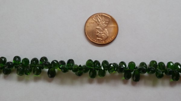 Chrome DiOpside Drops Faceted (Natural)