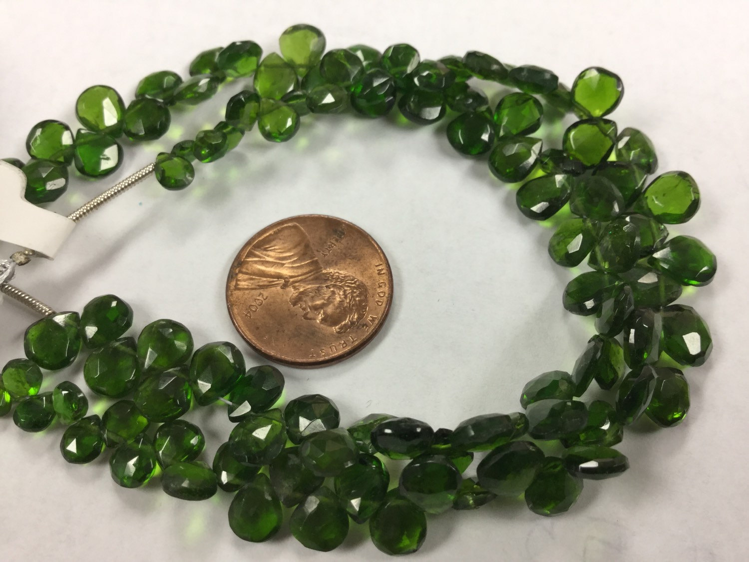 Chrome Diopside Hearts Faceted