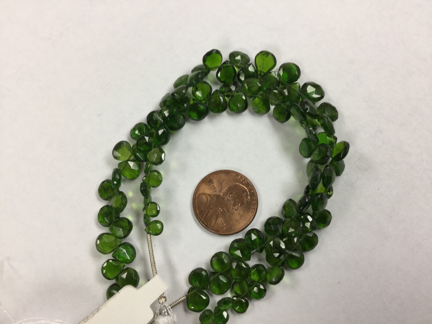 Chrome Diopside Hearts Faceted