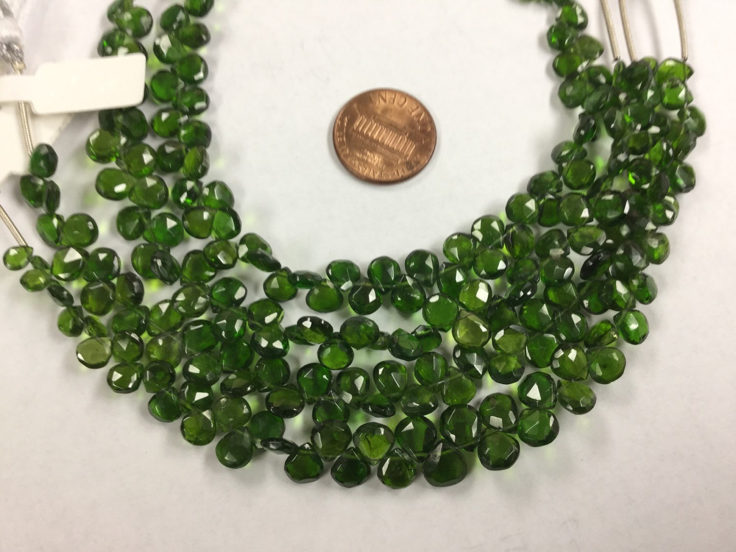 Chrome Diopside Hearts Faceted