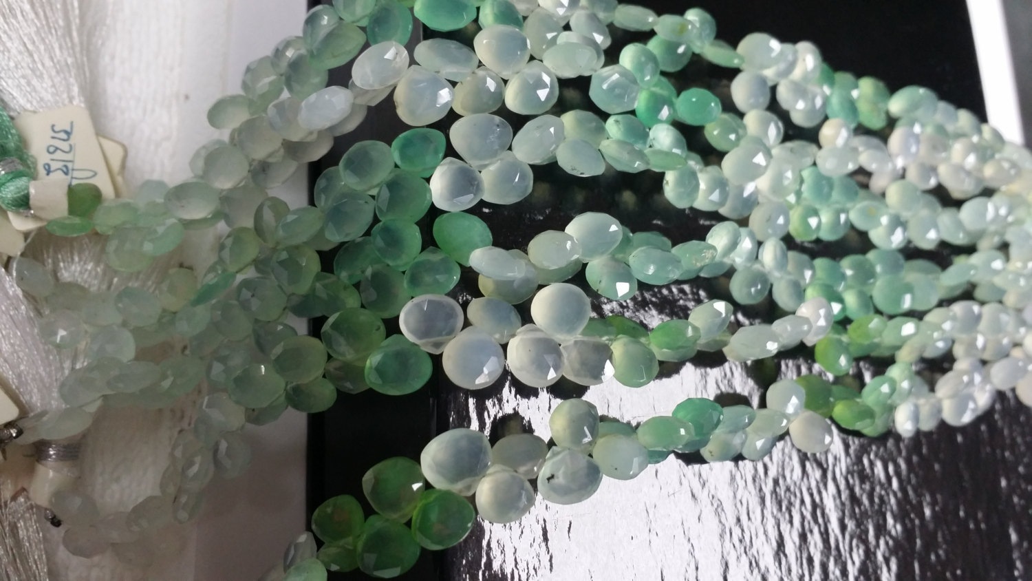 Chrysoprase Hearts Faceted