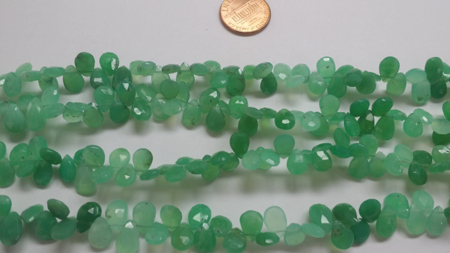 Chyrsoprase Pears Faceted