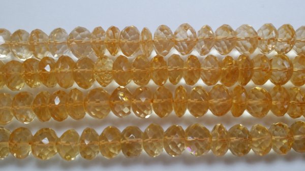 Citrine  Rondelle Faceted