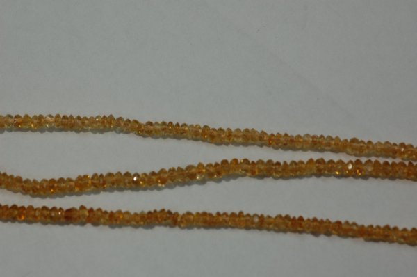 Citrine Rondelle Faceted