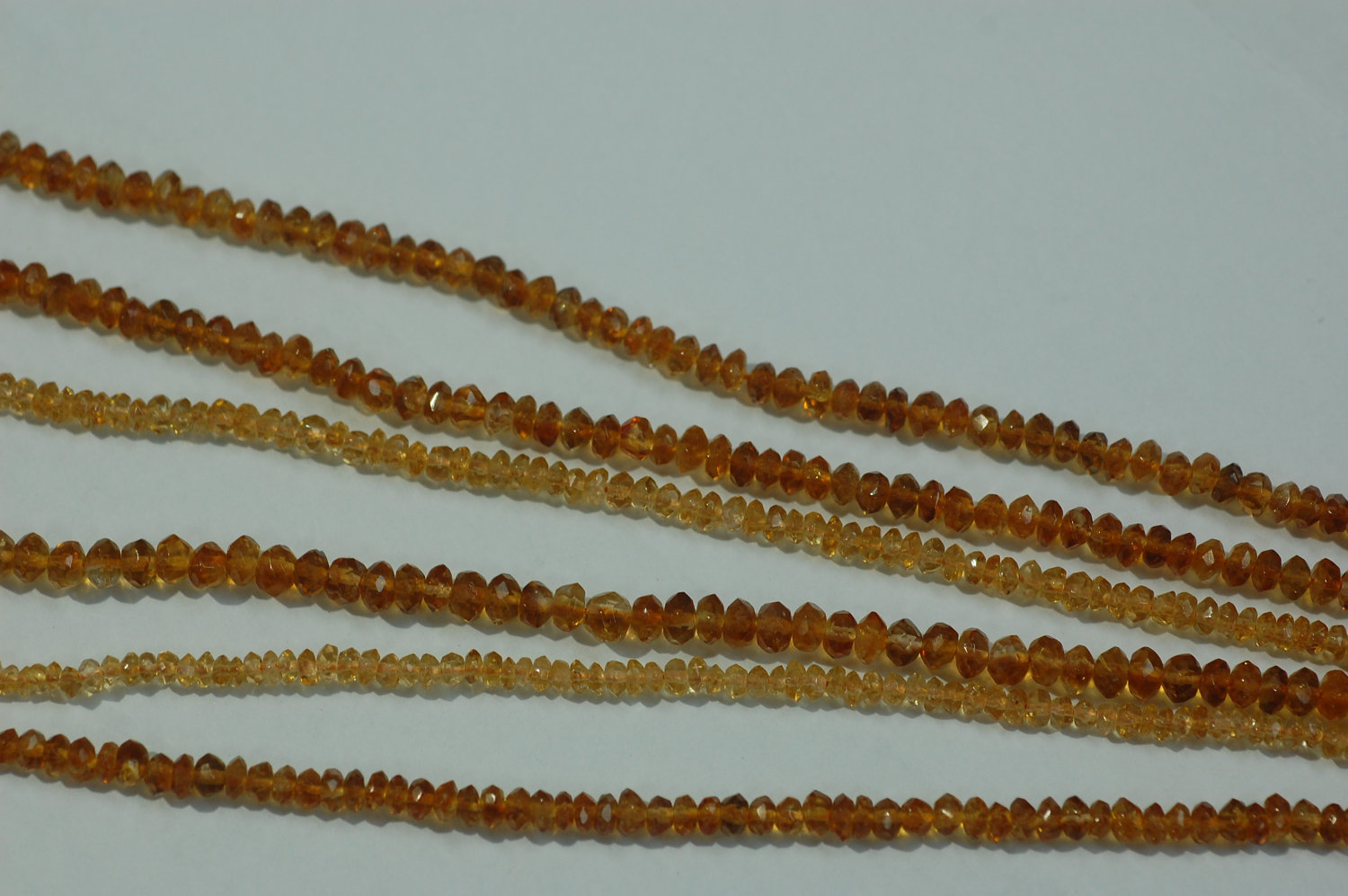 Citrine Rondelle Faceted