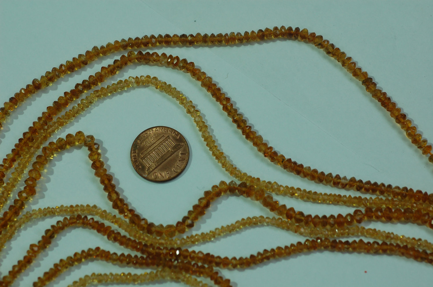 Citrine Rondelle Faceted