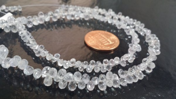 Clear White Madagascar Sapphire Drops