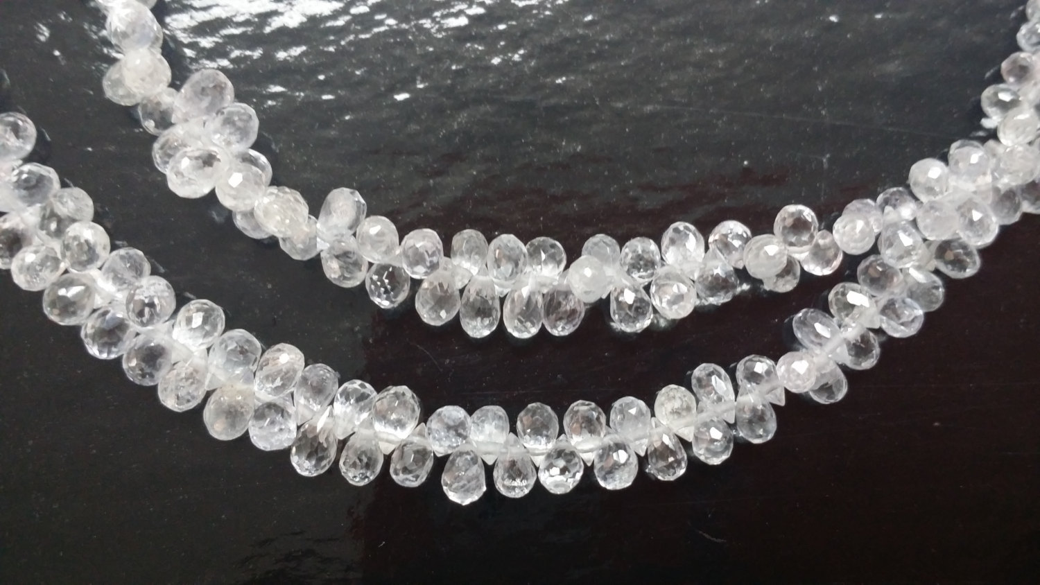 Clear White Madagascar Sapphire Drops