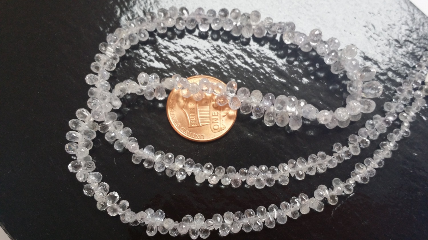 Clear White Madagascar Sapphire Drops