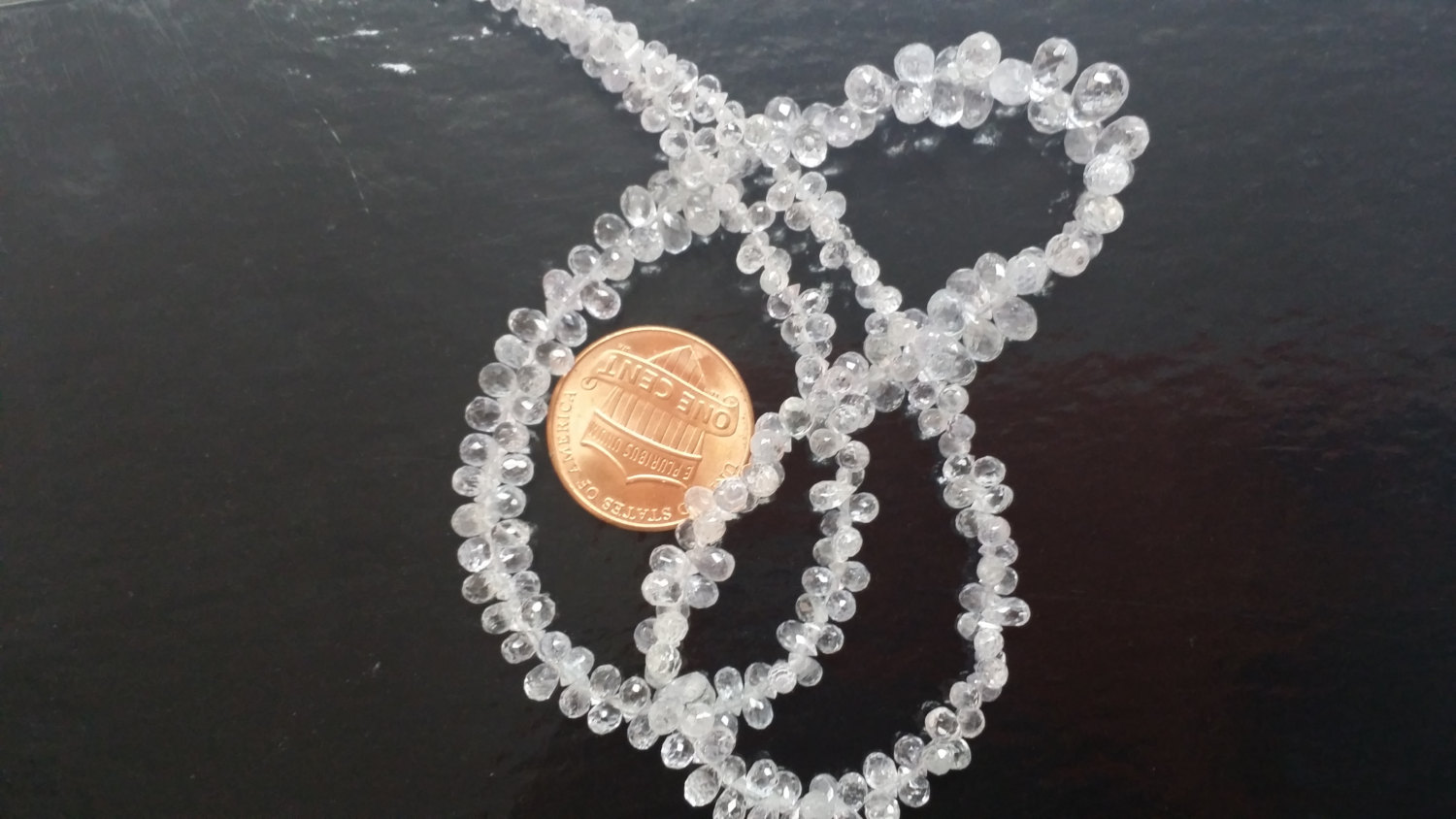 Clear White Madagascar Sapphire Drops
