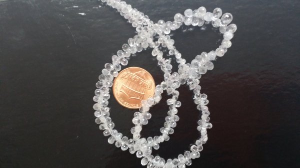 Clear White Madagascar Sapphire Drops