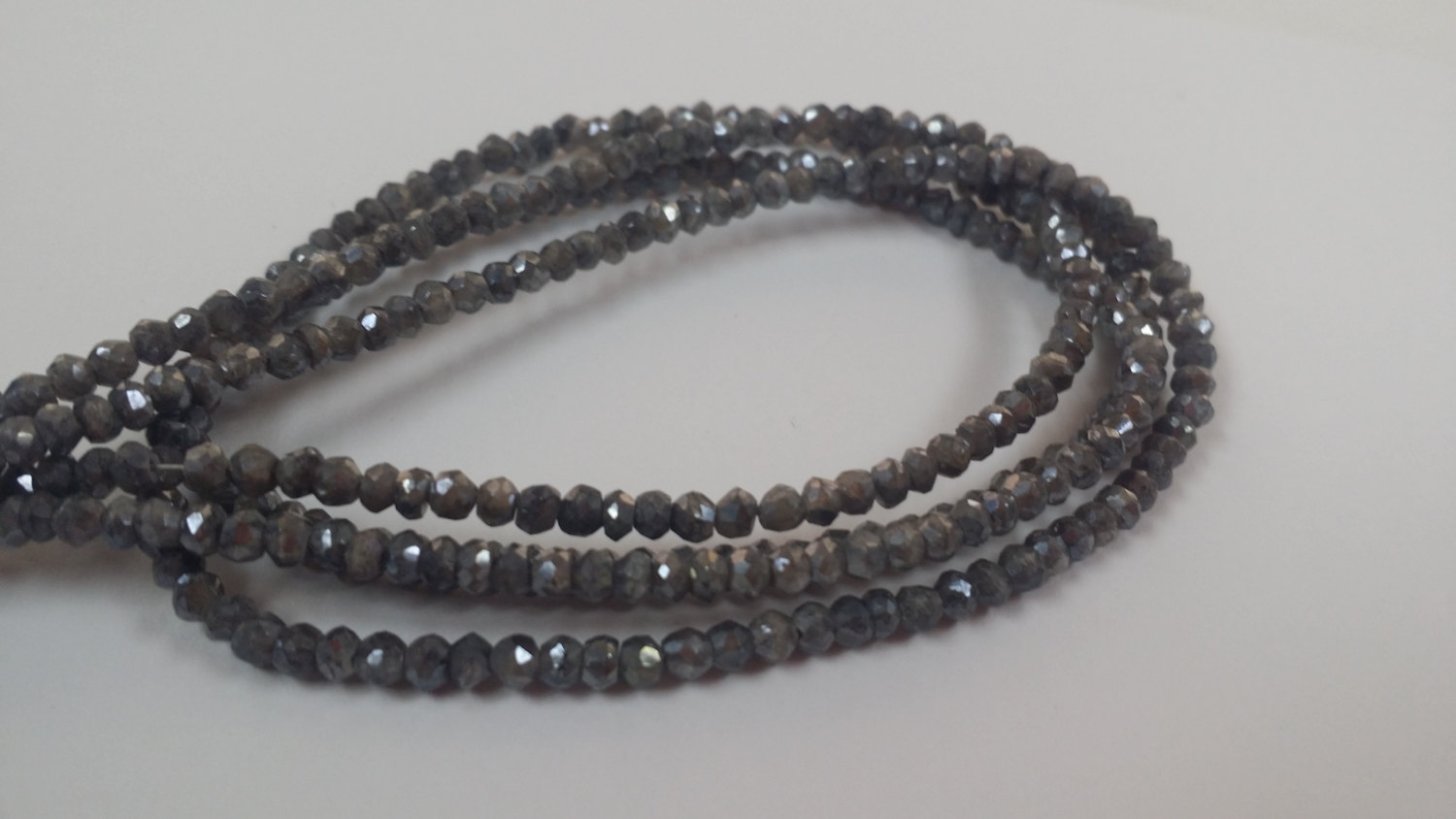 Coated Silverite Rondelles