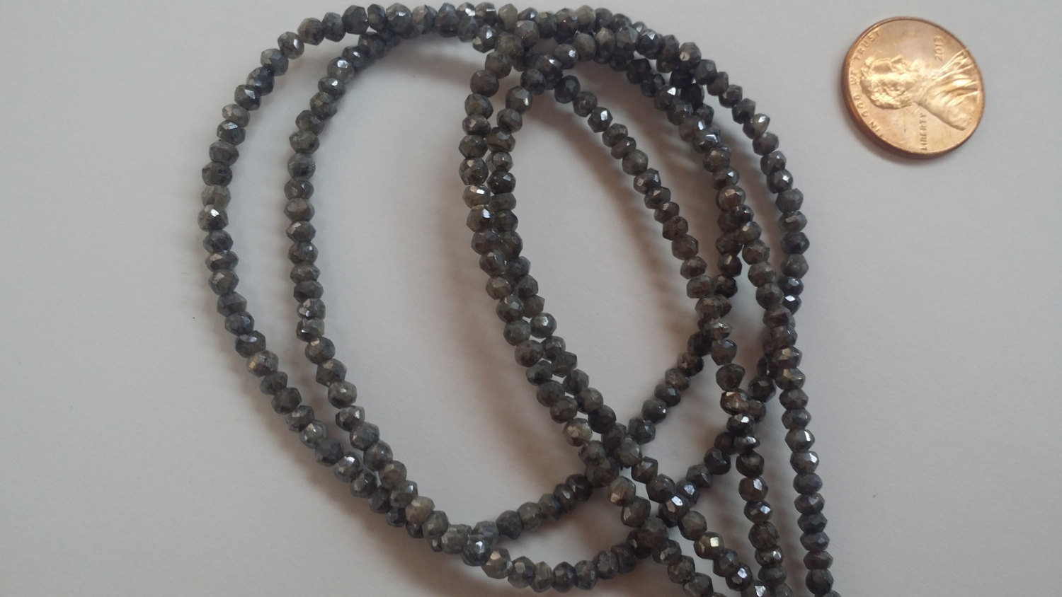 Coated Silverite Rondelles