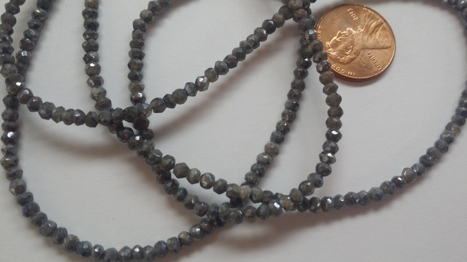 Coated Silverite Rondelles