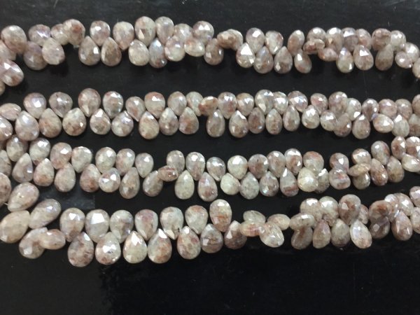 Coated Corundum Pears Faceted