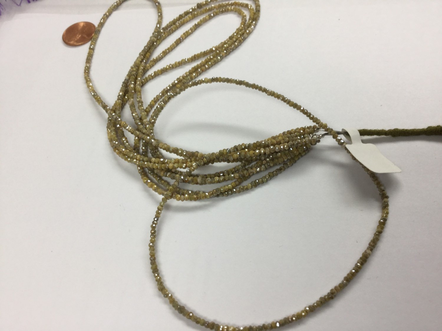 Coated Golden Silverite/Corundum Rondelles Faceted