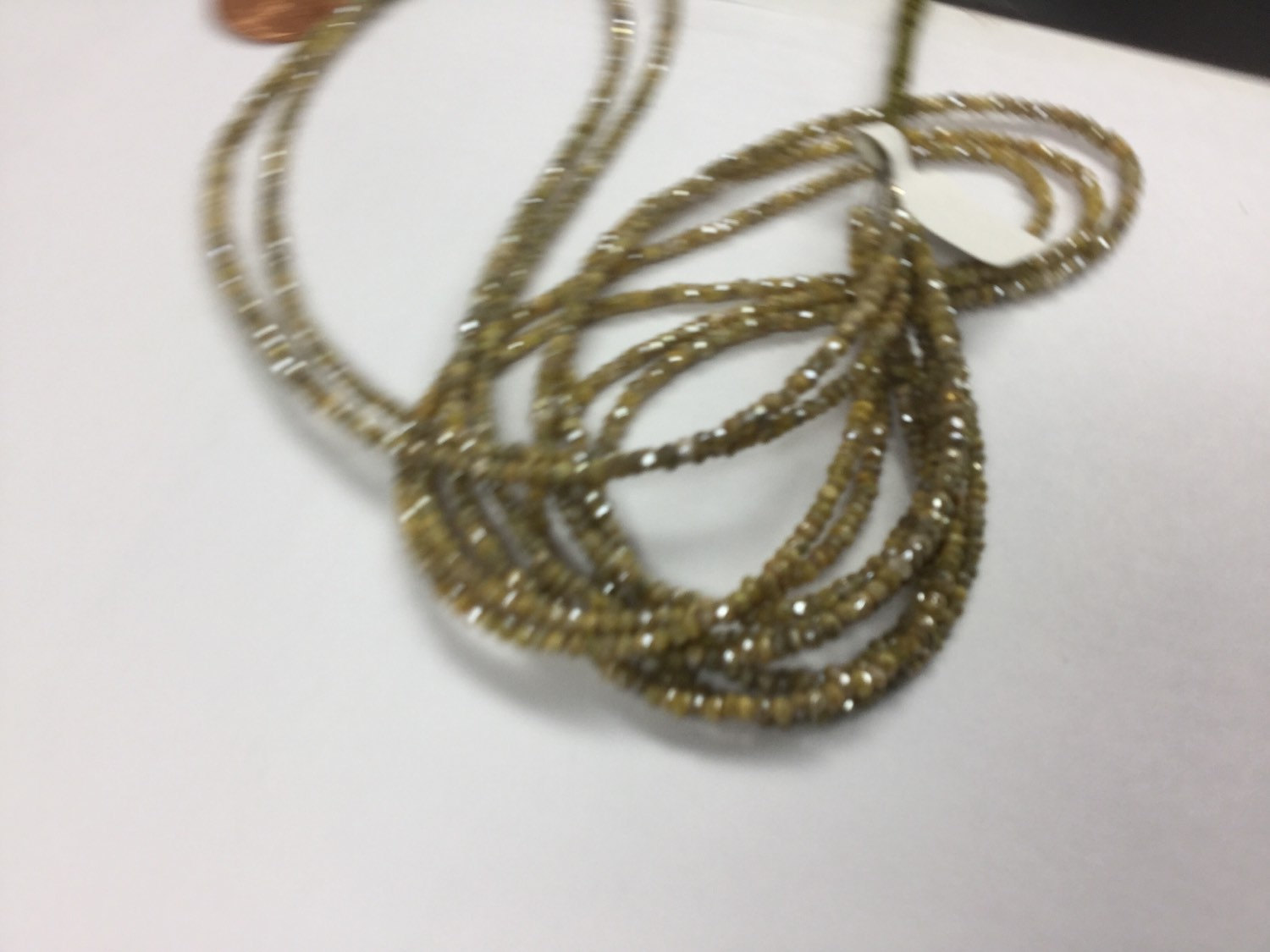 Coated Golden Silverite/Corundum Rondelles Faceted