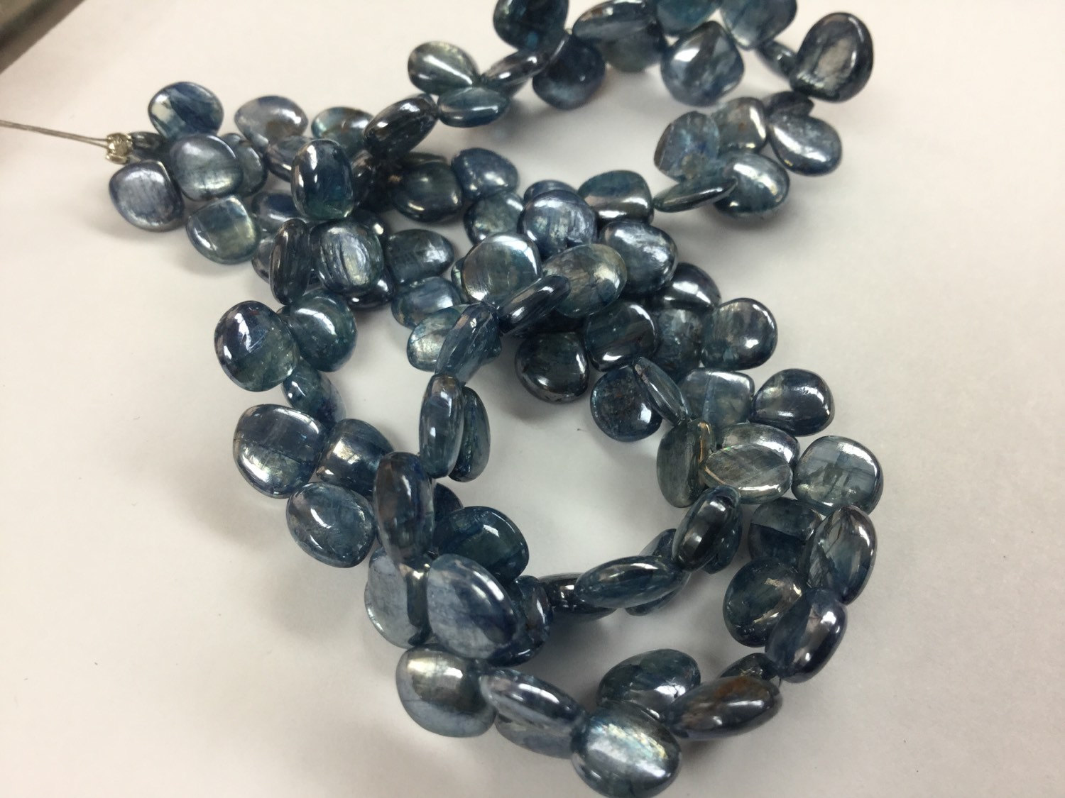 Coated Kyanite Hearts Smooth