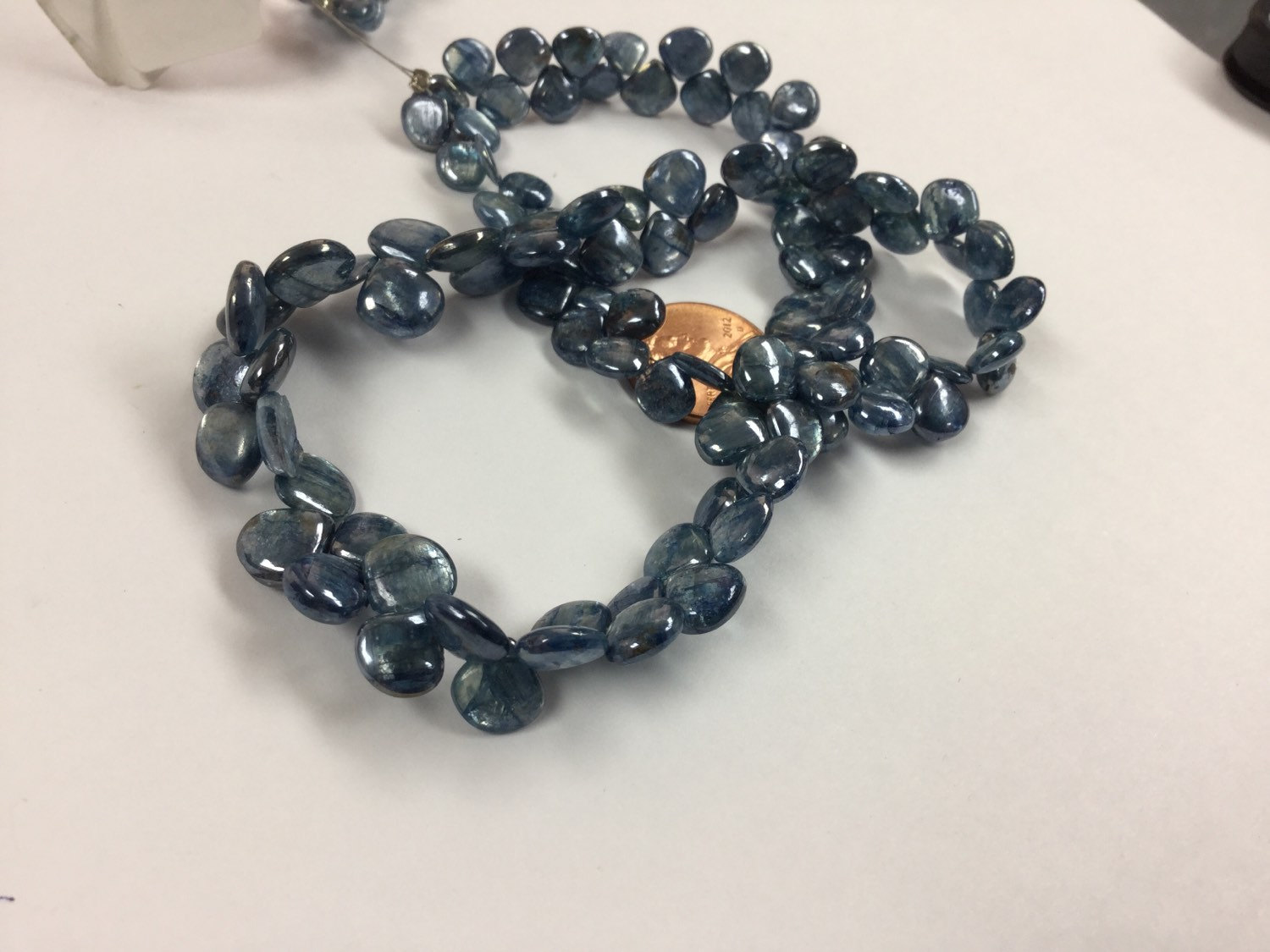 Coated Kyanite Hearts Smooth