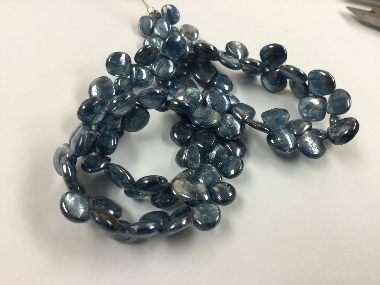 Coated Kyanite Hearts Smooth