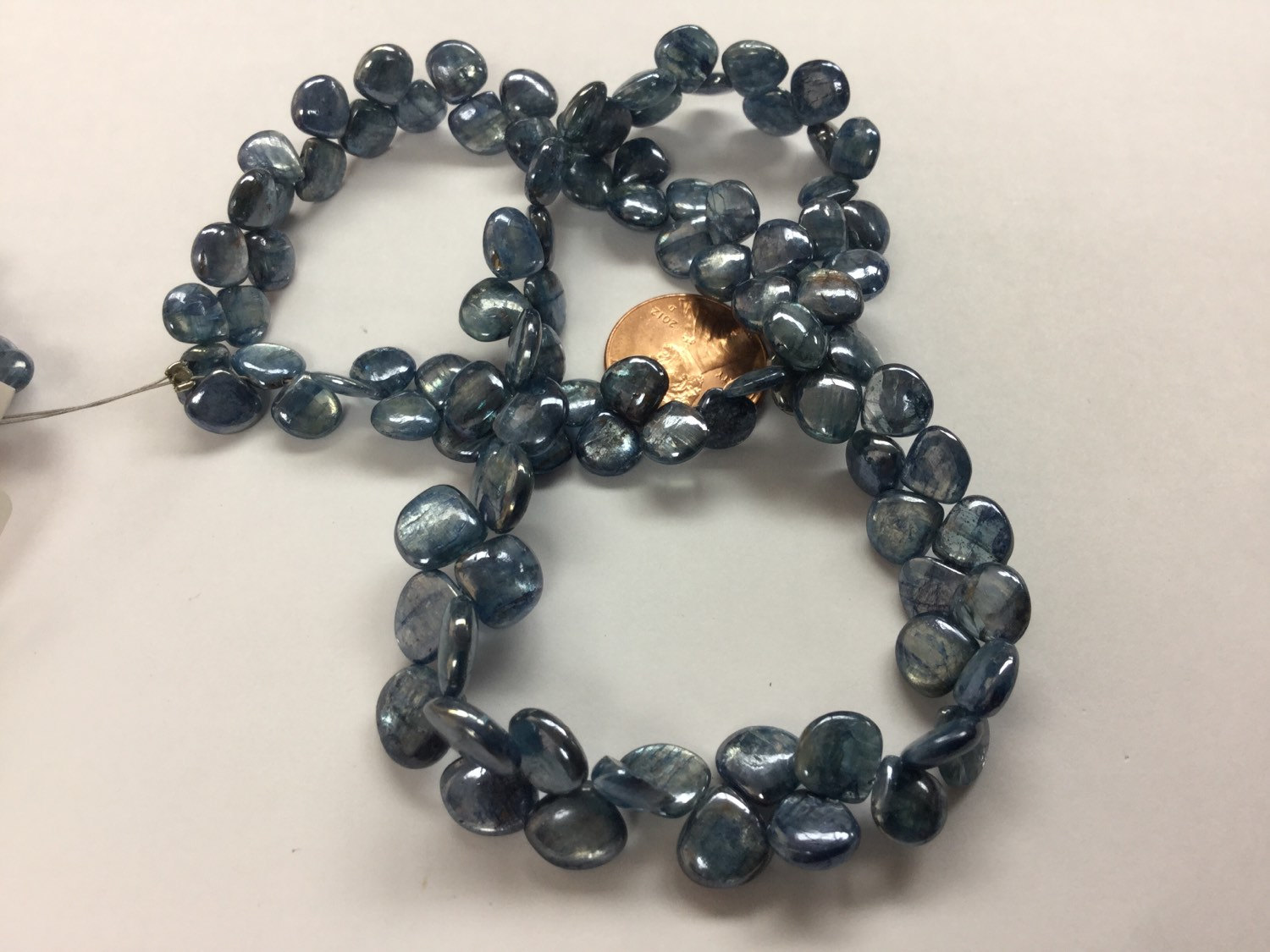 Coated Kyanite Hearts Smooth