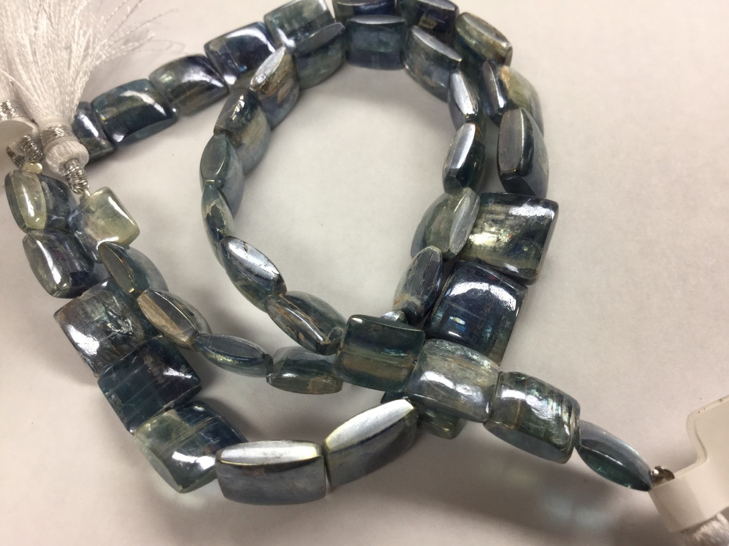 Coated Kyanite Squares Faceted