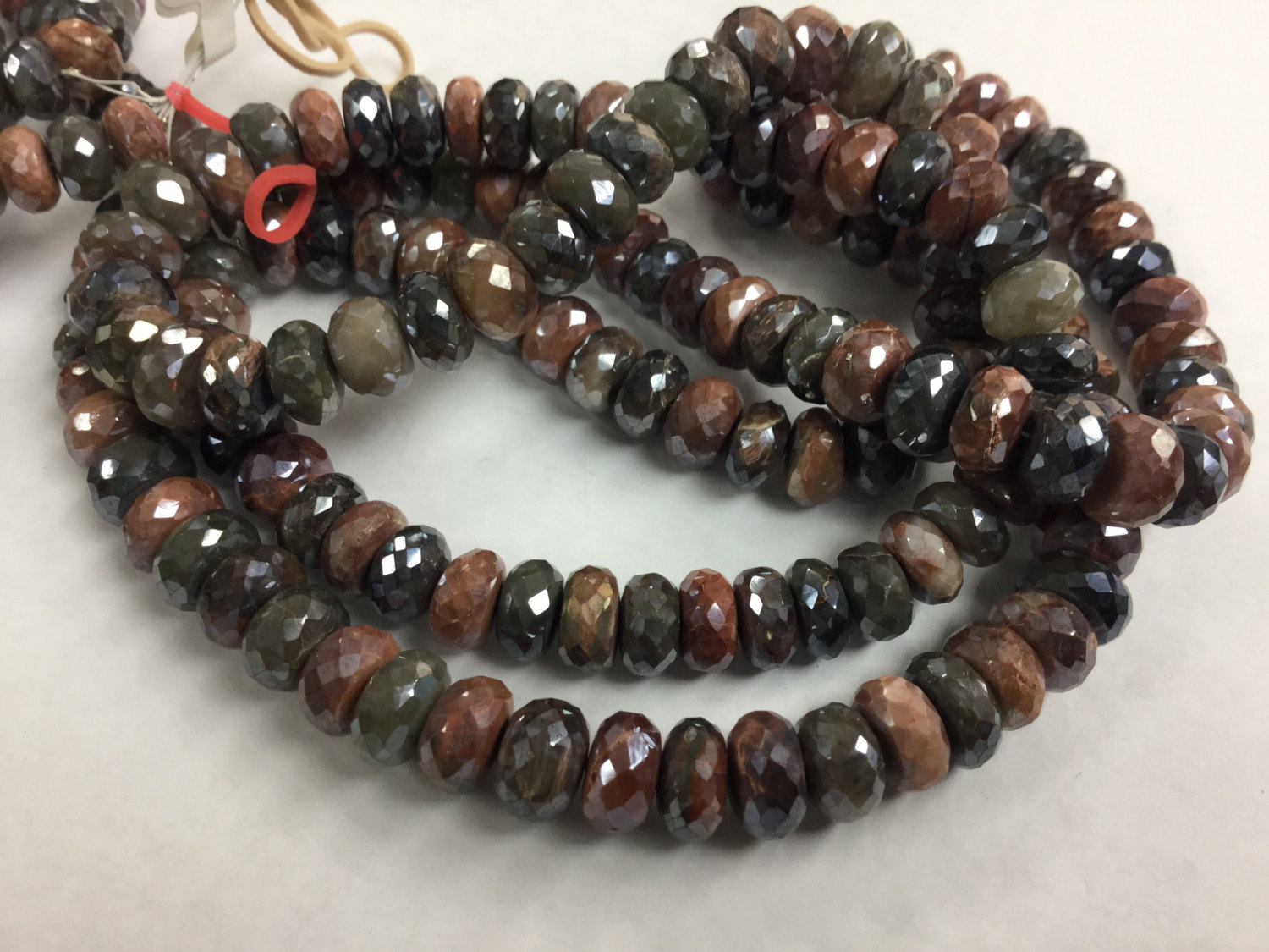 Coated Silicatite Rondelles Faceted