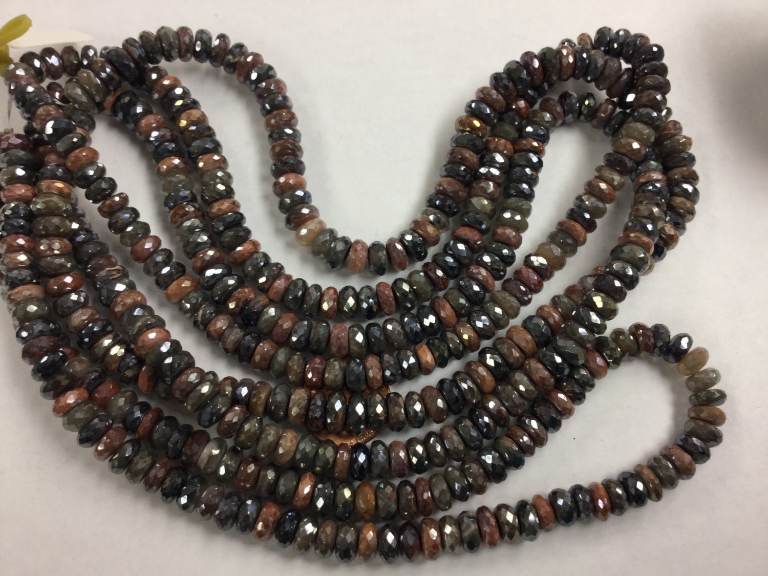 Coated Silicatite Rondelles Faceted