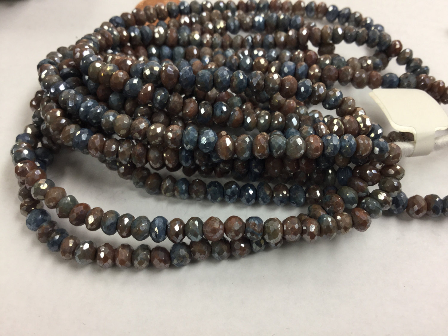 Coated Silicatite Rondelles Faceted