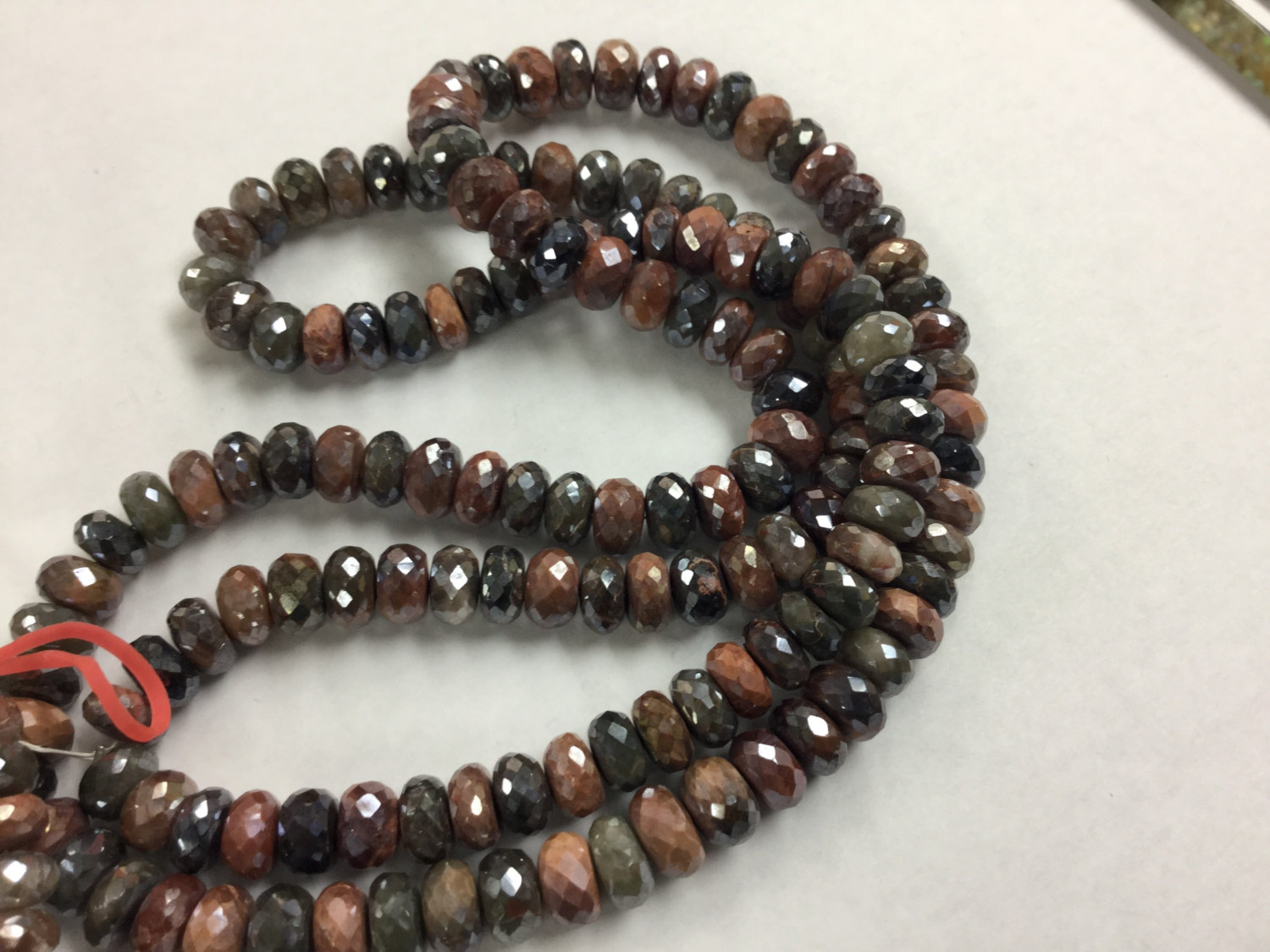 Coated Silicatite Rondelles Faceted