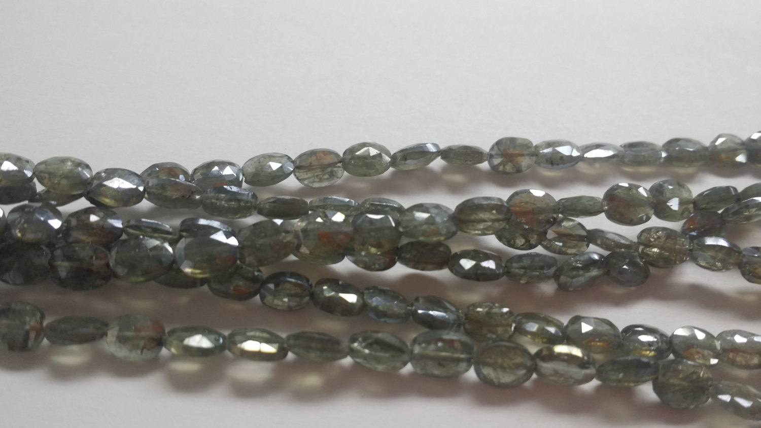 Grey Coated Silverite Ovals
