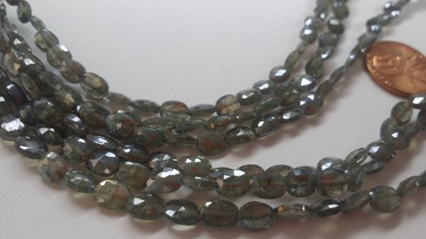 Grey Coated Silverite Ovals