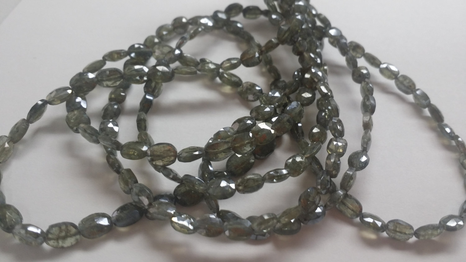Grey Coated Silverite Ovals