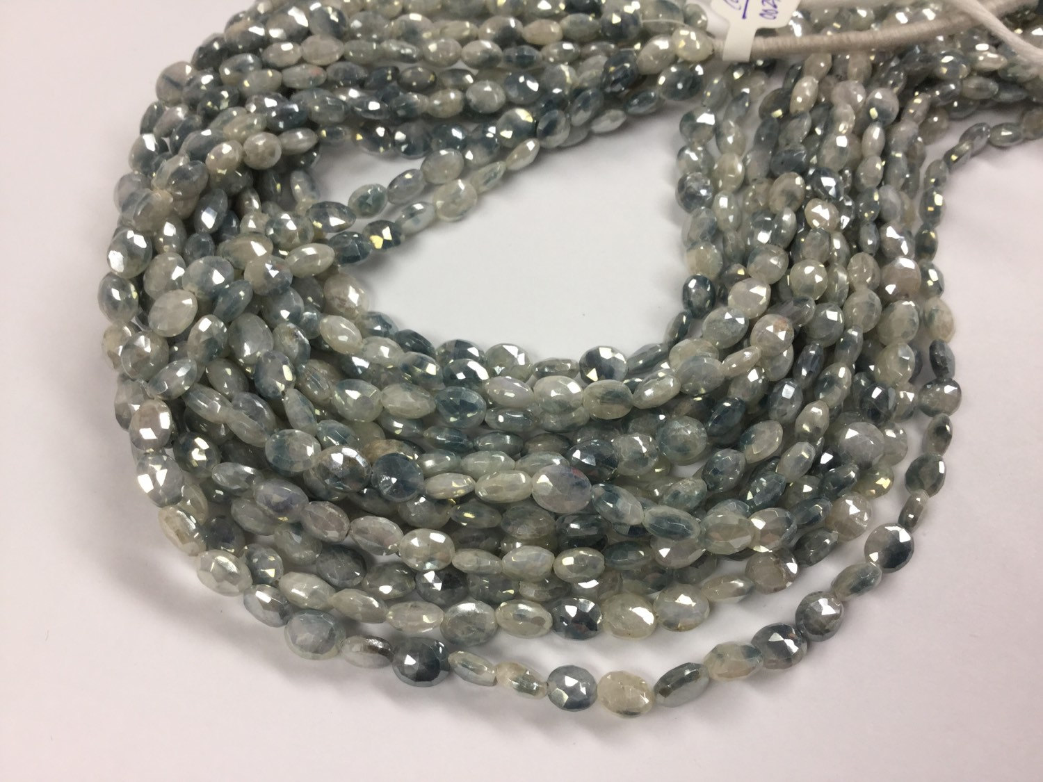 Coated Silverite Ovals Faceted