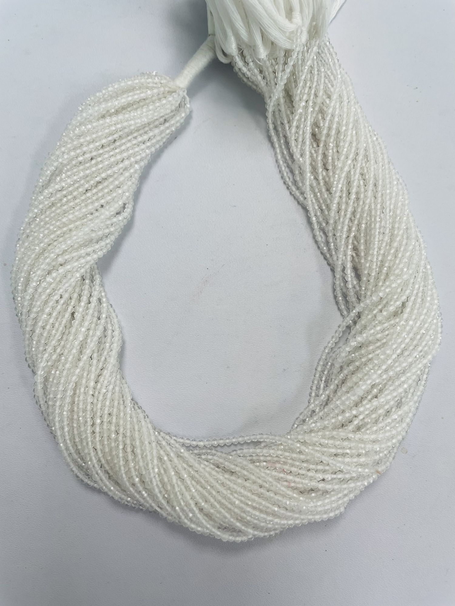 Crystal Quartz Rondelle Faceted