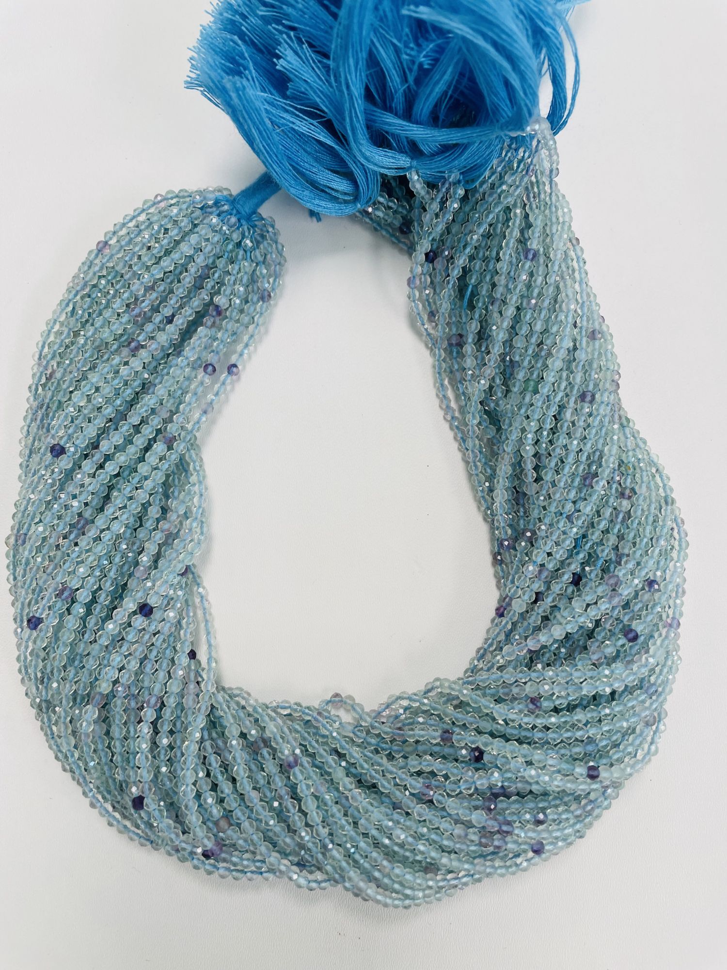 Flourite Rondelle Faceted