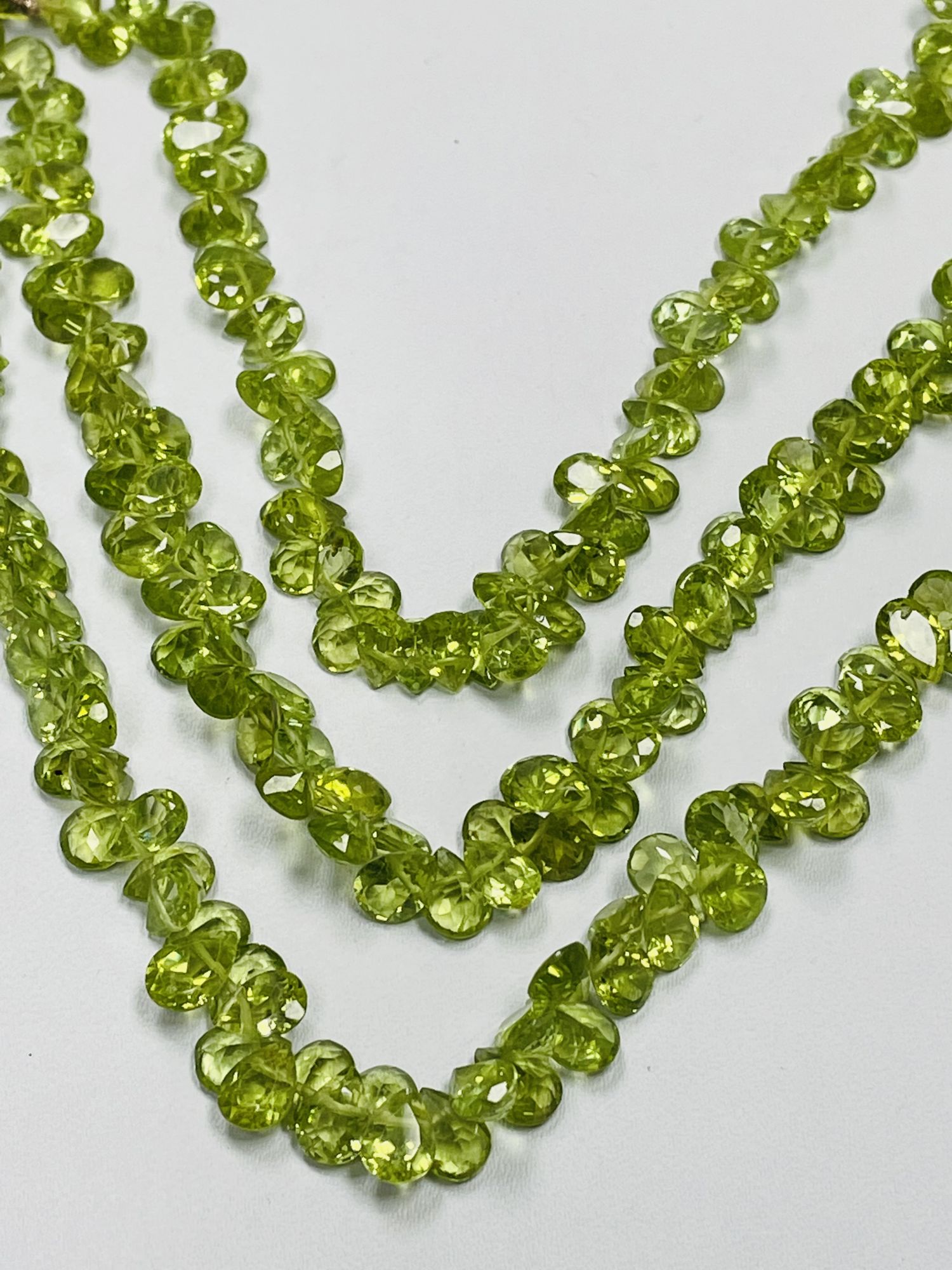 Peridot Pear Faceted Gemstone