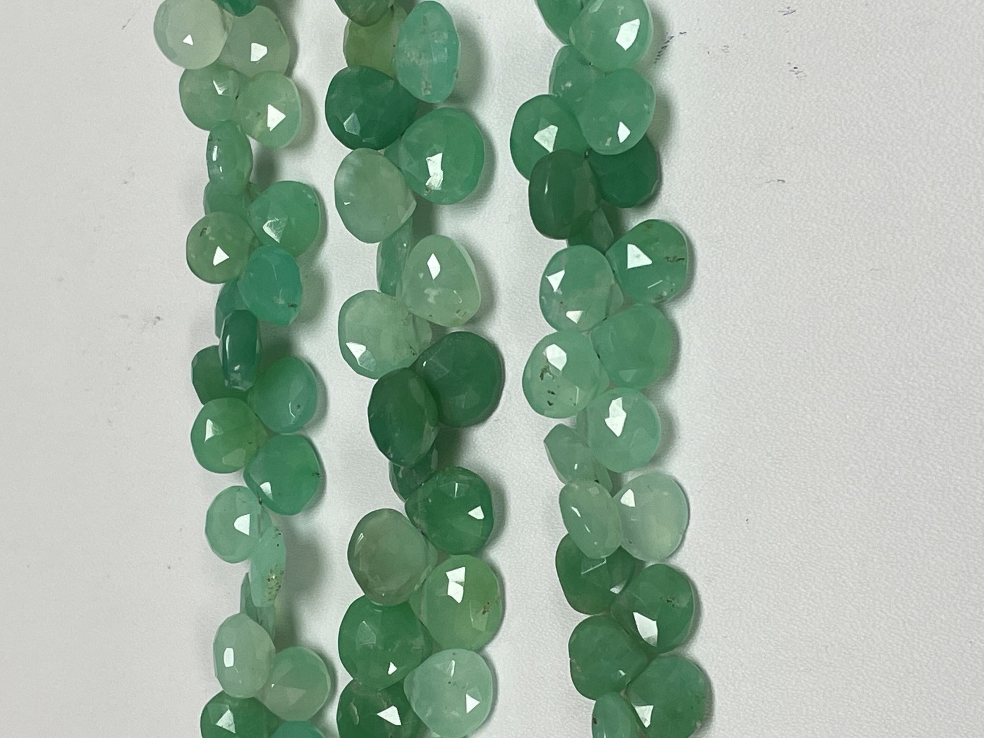 Chrysoprase Heart Faceted