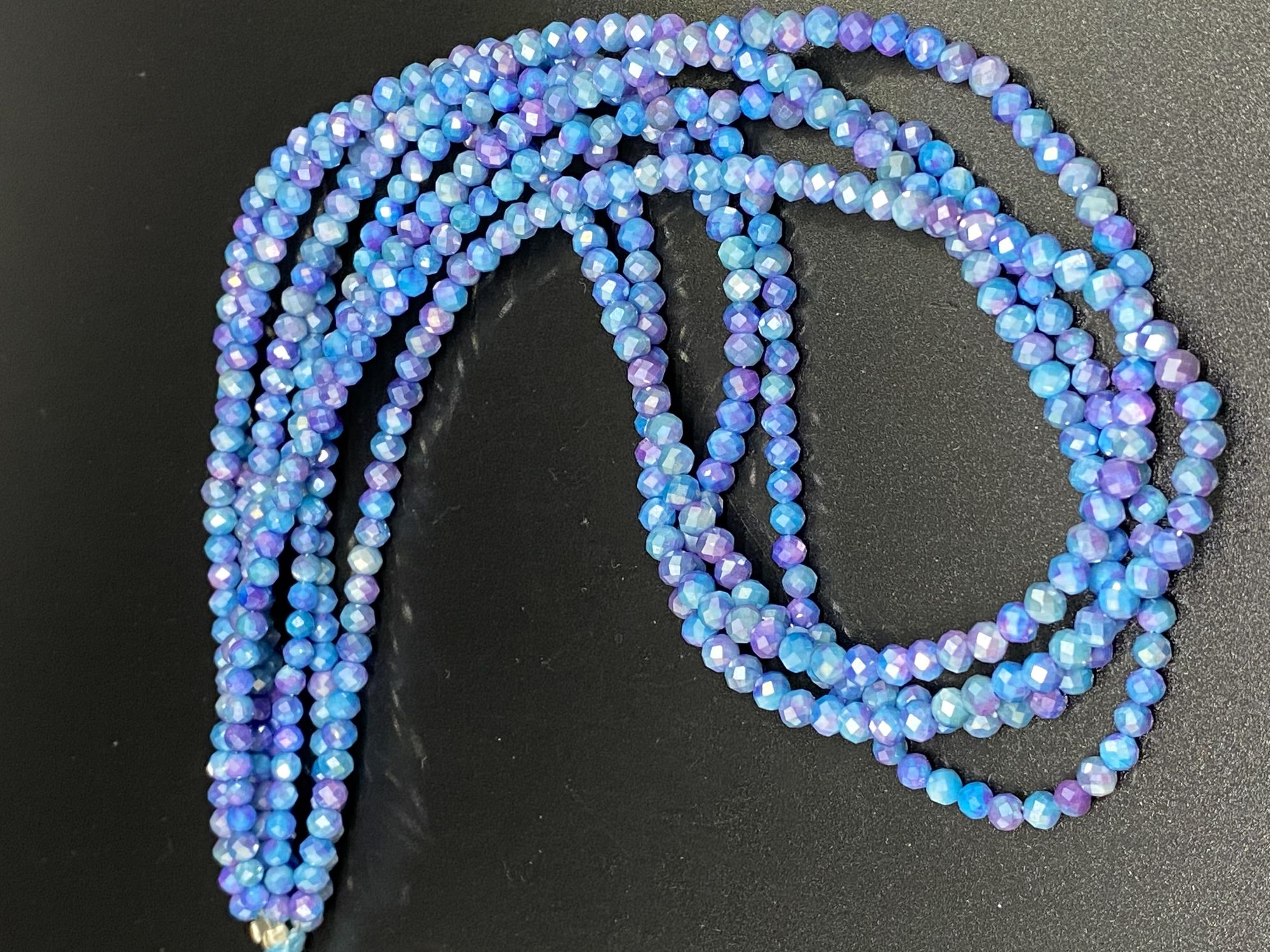 Coated Moonstone Rondelle