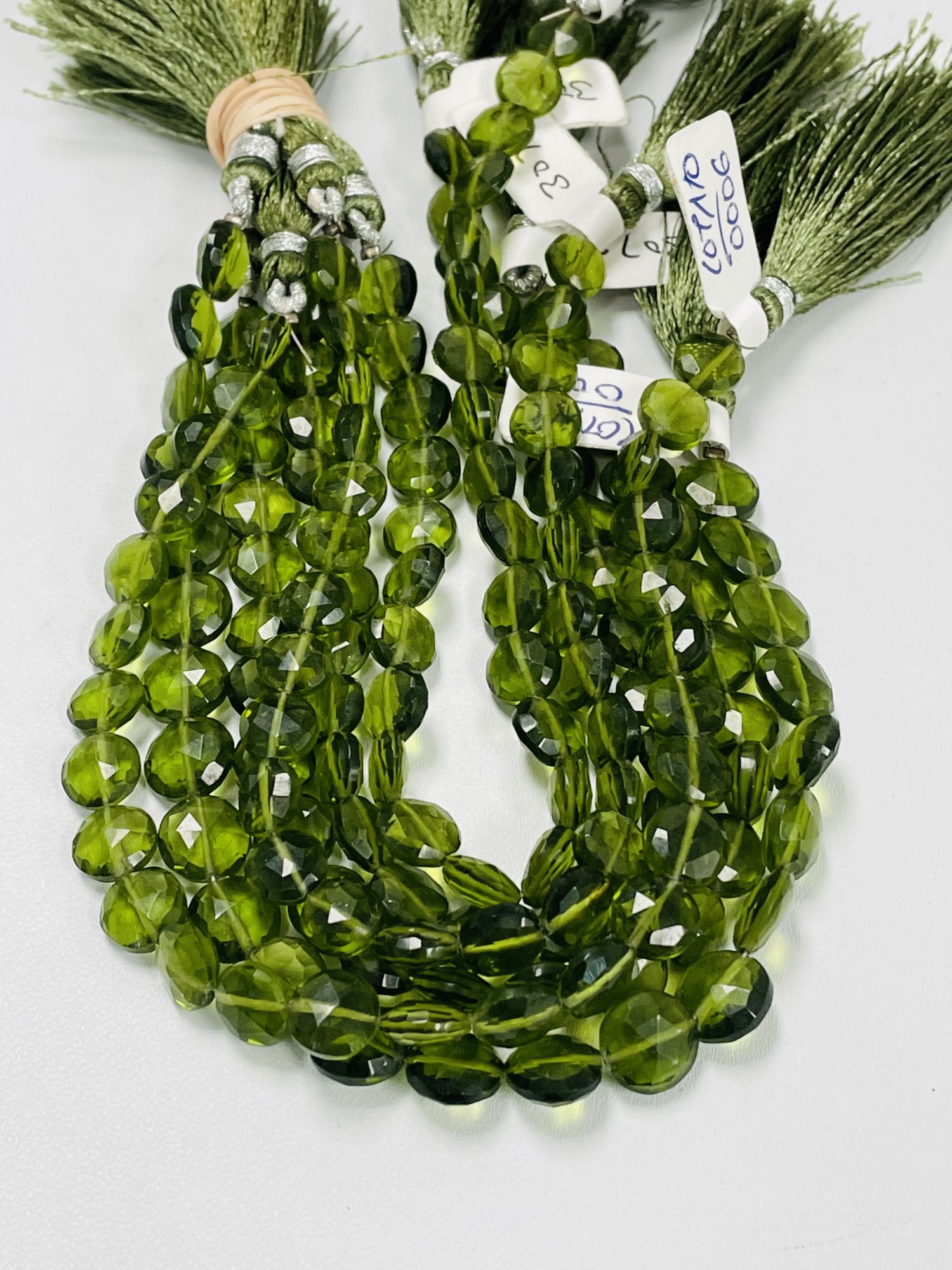 Hydro Quartz Coin Faceted