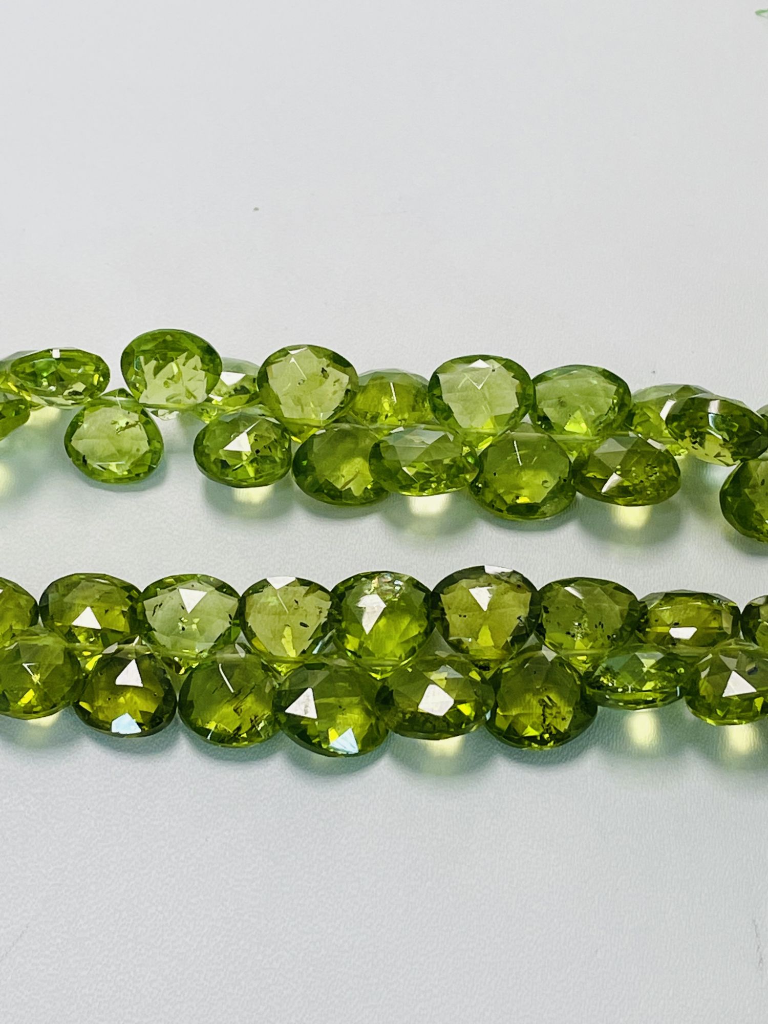 Peridot Heart Faceted